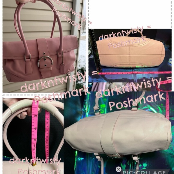 Vintage Coach SoHo Light Pink Leather Satchel EUC LIKE NEW . - Picture 9 of 15